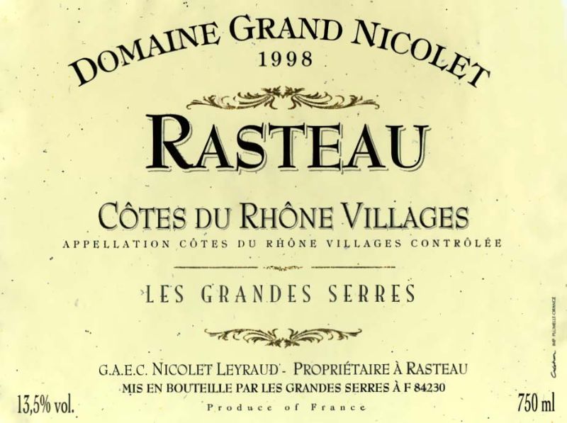 Rasteau-Grand Nicolet 1998.jpg